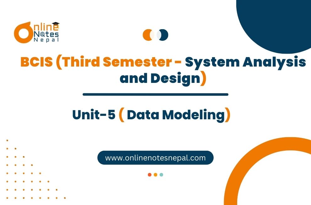 Unit V: Data Modeling